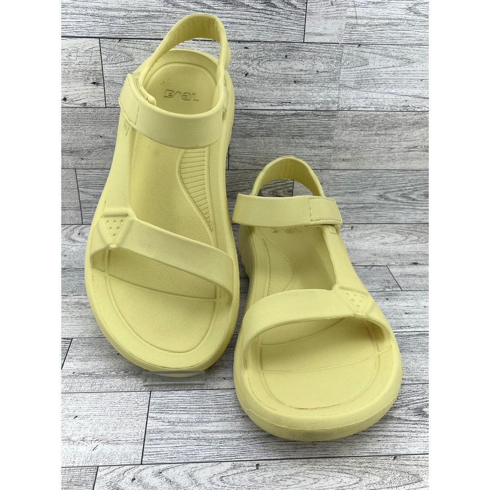Teva Hurricane Drift Women Yellow EVA Sport Sandals Sz 8 Waterproof Lightweight